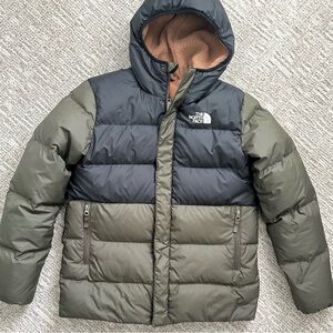 The North Face Kids' Olive and Black Puffer Jacket